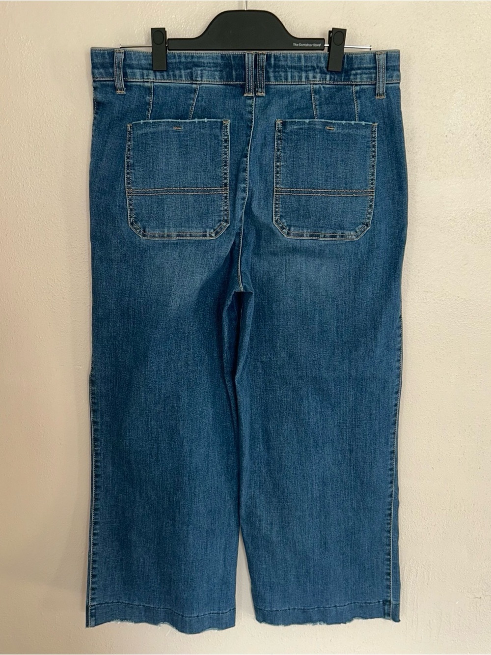 Democracy Wide Leg Jeans in Classic Blue - Picture 4 of 7